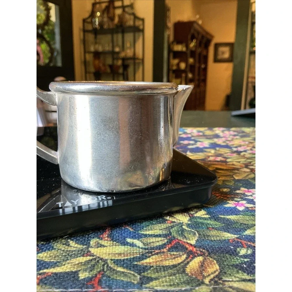 Vintage United Airlines Silver‎ Plated Creamer Pot Grand Silver Co.